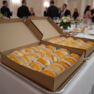 Mini Pães Recheados com Presunto de Peru e Queijo Cuia